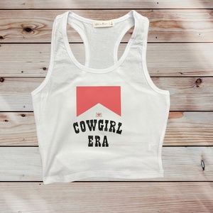 Cowgirl Era Crop Tank Top